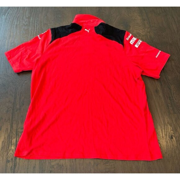 The PUMA Scuderia Ferrari F1 2023 Team Polo Shirt Red Men’s Size xlarge NWT - Picture 2 of 2